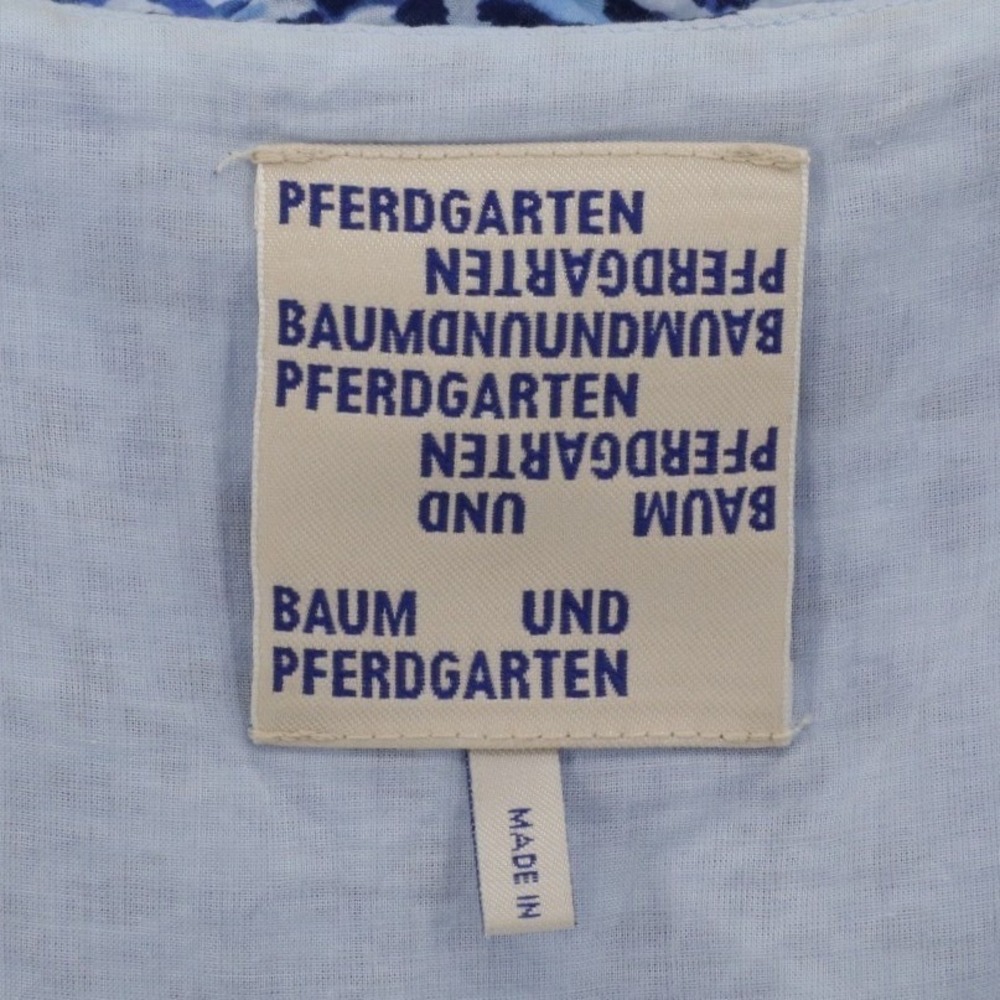 Baum und Pferdgarten Cotton Slip Midi Dress Blue Print Sleeveless Size 2 - Picture 8 of 10